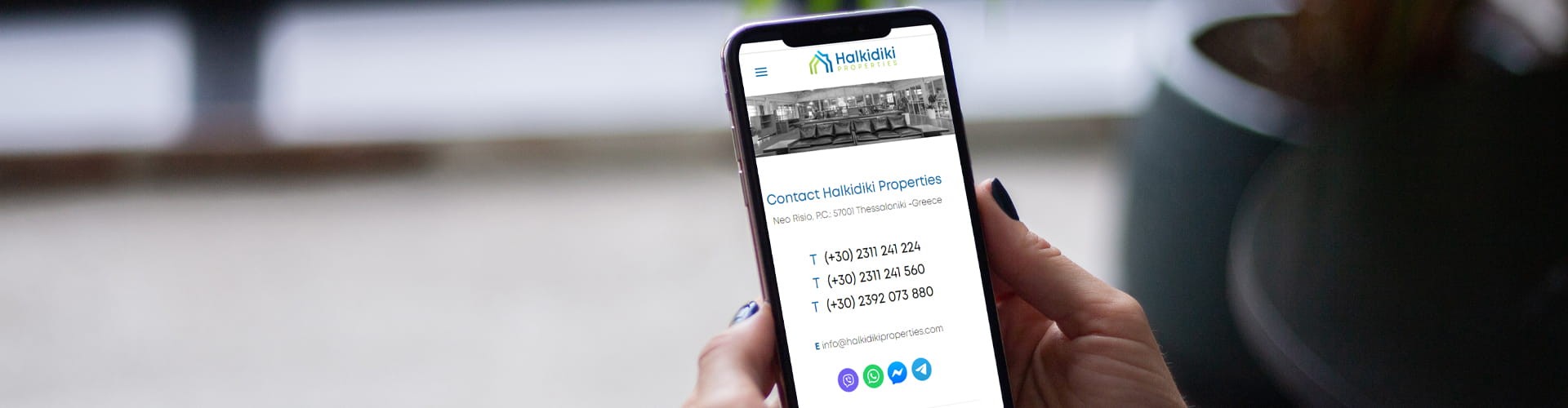 Επικοινωνήστε με τη Halkidiki Properties